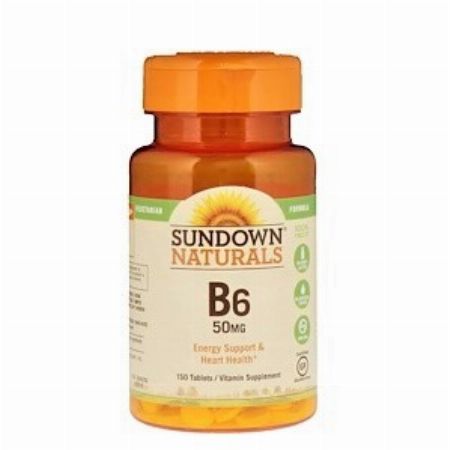 Sundown Naturals, B6, 50 mg, 150 Tablets -- Nutrition & Food Supplement Metro Manila, Philippines