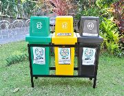 Hooded trashbin with metal frame manufacturer of trashbin -- Manufacturing -- Bacoor, Philippines