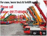 crane,forklift,boom truck -- Rental Services -- Bacoor, Philippines