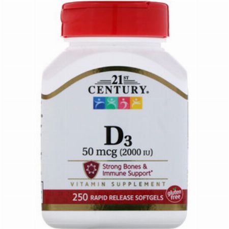 21st Century, Vitamin D3, 2000 IU, 250 Liquid Softgels -- Nutrition & Food Supplement Metro Manila, Philippines