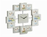 Aluminum Home Picture Photo Family Baby Album Frame Time Wall Clock Wallclock -- All Home Decor -- Metro Manila, Philippines