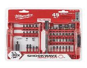 Milwaukee Shockwave Impact Duty Steel Driver Bit Set (45 Piece) -- Home Tools & Accessories -- Pasig, Philippines