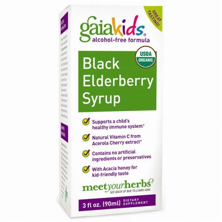 Gaia Herbs, Kids, Black Elderberry Syrup, Alcohol-Free Formula, -- Nutrition & Food Supplement Metro Manila, Philippines