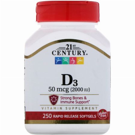 21st Century, Vitamin D3, 2000 IU, -- Nutrition & Food Supplement Metro Manila, Philippines