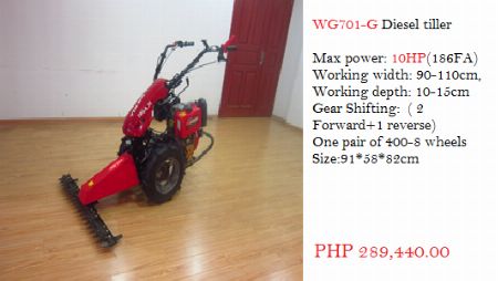 WG701-G Diesel Tiller -- Agriculture & Forestry Santa Rosa, Philippines