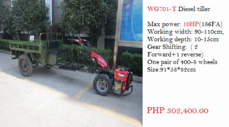 WG701-T Diesel Tiller -- Agriculture & Forestry Santa Rosa, Philippines