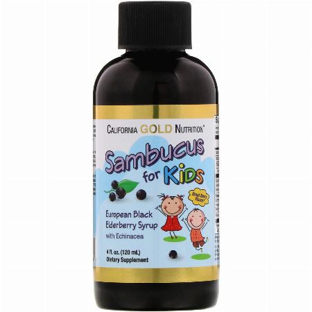 California Gold Nutrition, Sambucus for Kids, European Black Elderberry Syrup with Echinacea, -- Nutrition & Food Supplement Metro Manila, Philippines