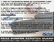 Bumper Guard, Scratch Guard , Bumper Mat ,Bumper Protector ,The Garage Manila, OEM Engineering , geckko -- All Accessories & Parts -- Quezon City, Philippines