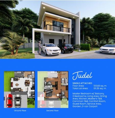 133m² 4BR JUDEL SINGLE ATTACHED HOUSE IN BREEZA COVES MACTAN -- House & Lot Cebu City, Philippines