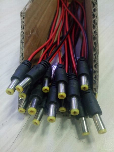 Male DC Power Supply Wire Jack Plug Wire Connector -- Security & Surveillance -- Metro Manila, Philippines