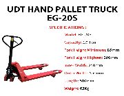 UDT HAND PALLET TRUCK EG-20S -- Everything Else -- Metro Manila, Philippines