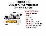 AIRBANK Oilles Air Compressor 3/4HP 9liters -- Everything Else -- Metro Manila, Philippines