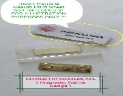 Reusable blank clear acrylic insert magnetic nameplate name tag badge -- Other Accessories -- Metro Manila, Philippines