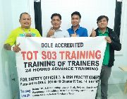 so3 training,tot training,tot training online,tot training in pampanga, tot training pampanga,dole accredited tot training,dole safety officer training,online training,face to face training pampanga -- Seminars & Workshops -- Quezon City, Philippines
