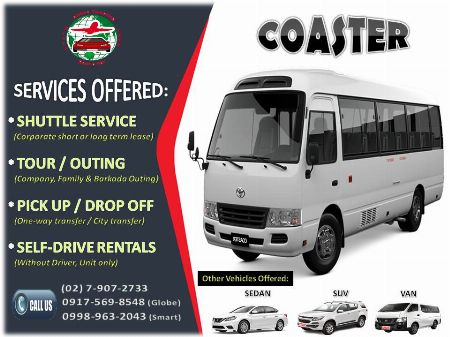 Coaster For Rent (shuttle Service) - 09175698548 [ Rental Services ...