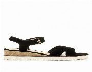 black wedges, wedge sandal, black sandal, London Rag -- Shoes & Footwear -- Danao, Philippines