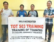 dole accredited safety training, dole accredited tot training, dole accredited training of trainer, tot pampanga, tot quezon city, safety officer 3 training, dole advance safety training, dole specialize safety training -- Seminars & Workshops -- Quezon City, Philippines