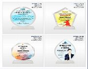 Crystal Plaques, Personalized Award Printing Medals, Company Recognition Award -- Retail Services -- Angeles, Philippines