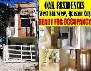 3BR Townhouse Oak Residences West Fairview Quezon City -- House & Lot -- Quezon City, Philippines