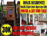 3BR Townhouse Dinar Residences North Fairview Quezon City -- House & Lot -- Quezon City, Philippines