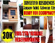 3BR Townhouse Binayuyo Residences Amparo Caloocan City -- House & Lot -- Quezon City, Philippines