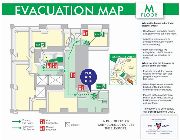 Evacuation Map, Evacuation Plan, Evacuation Route, Fire and Safety, Emergency, FDAS -- Architecture & Engineering -- Metro Manila, Philippines