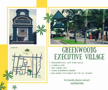 lot for sale in pasig, lot for sale in Greenwoods Subdivision in Pasig, Greenwoods Executive Village in Pasig, subdivision lot for sale in greenwoods pasig, residential lot for sale in Pasig, subdivision property for sale in Pasig, property for sale in Pa -- Land Pasig, Philippines