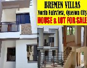 Bremen Villas 118sqm. 3BR Townhouse North Fairview Quezon City -- House & Lot -- Caloocan, Philippines