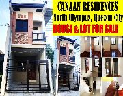 Canaan Residences 100sqm. 3BR Townhouse North Olympus Quezon City -- House & Lot -- Quezon City, Philippines