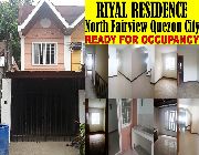 Riyal Residences 86sqm. 2BR Townhouse North Fairview Quezon City -- House & Lot -- Quezon City, Philippines