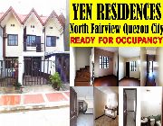 Yen Residences 83sqm. 3BR Townhouse North Fairview Quezon City -- House & Lot -- Quezon City, Philippines