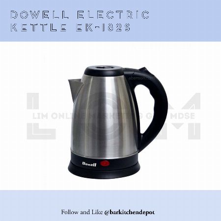 lim online marketing, bar kitchen depot, kitchen, dowell, electric kettle, cordless kettle, EK182S -- Home Tools & Accessories Metro Manila, Philippines