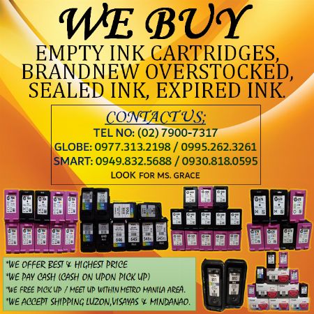 EMPTY INK CARTRIDGES,EMPTY INK,CARTRIDGES,EMPTY CARTRIDGES -- Printers & Scanners Valenzuela, Philippines