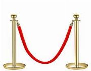 STANCHION ROPE ROPES RED VELVET LINE QUEUE BARRIER  2500 PESOS EACH -- Everything Else -- Metro Manila, Philippines