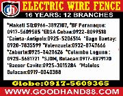 Electric Fence Lightning Arrester -- Marketing & Sales -- Metro Manila, Philippines