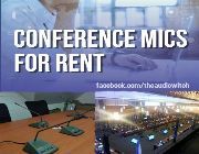 conference micrphones for rent, conference mics rentals, sound system rentals, seminar equipment -- Other Services -- Metro Manila, Philippines