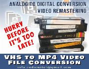 vhs conversion, ****oog to digital video file conversion, vhs to mp4, digital video conversions -- Other Services -- Metro Manila, Philippines
