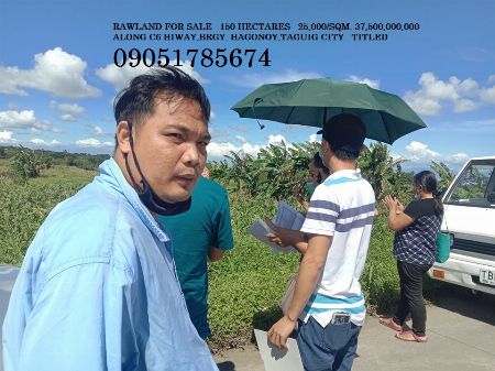 150 Hectares Titled Rawland For Sale in Along C6 hiway,Brgy. Hagonoy,Taguig -- Land Taguig, Philippines