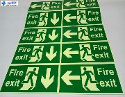 fire exit signs, glow in the dark, photoluminescent, philippines -- Advertising Services -- Cavite City, Philippines