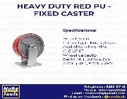 Heavy Duty Red PU Fixed Caster Wheel - 4",5",6",8", Nare tools Inc, Sonic -- Everything Else -- Metro Manila, Philippines
