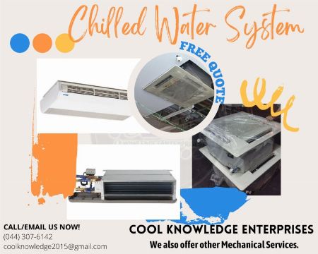CHILLED WATER SYSTEM, CHILLED WATER SYSTEM INSTALLATION, MECHANICAL WORKS, MECHANICAL SERVICES -- Other Services Bulacan City, Philippines