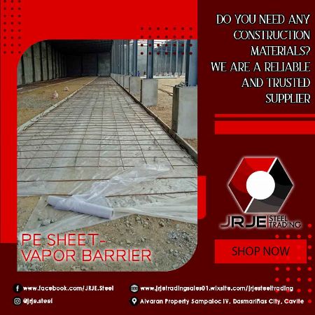 Vapor Barrier PE Sheet / Polyethylene Sheet / Moisture Retarder / LDPE -- Distributors -- Cavite City, Philippines