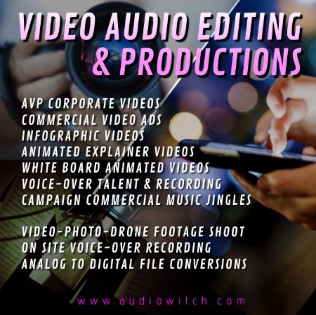 AVP, video productions, viso editing, audio editing, multimedia productions, jingles, sound design. voice over, video ads -- Advertising Services -- Metro Manila, Philippines