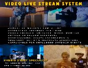 live feed video, video live streaming, live feed camera, live video stream, cameras for rent, live stream services, video live feed -- Advertising Services -- Metro Manila, Philippines