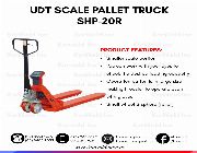 UDT SCALE PALLET TRUCK SHP-20R -- Home Tools & Accessories -- Metro Manila, Philippines