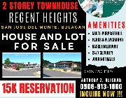 15K Reservation Fee Regents Heights Subd. in San Jose Del Monte Bulacan -- House & Lot -- Bulacan City, Philippines