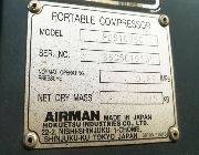 Airman, PDS100S, Screw, Compressor, After Cooler, from Japan -- Everything Else -- Valenzuela, Philippines