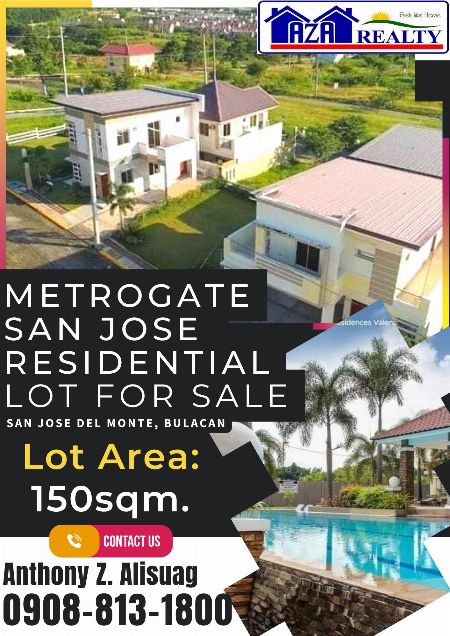 Lot For Sale 150sqm. Metrogate San Jose Del Monte Bulacan -- House & Lot -- Bulacan City, Philippines