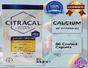 Citracal, Calcium Supplement, Slow Release 1200 + D3, 80 Coated Tablets -- Nutrition & Food Supplement -- Muntinlupa, Philippines