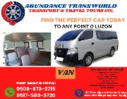 ABUNDANCE TRANSPORT & TRAVEL TOURS -- Rental Services -- Metro Manila, Philippines